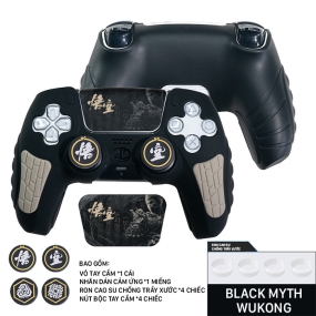 Black Myth Wukong - Case Silicon Dualsense PS5 With Analog Caps